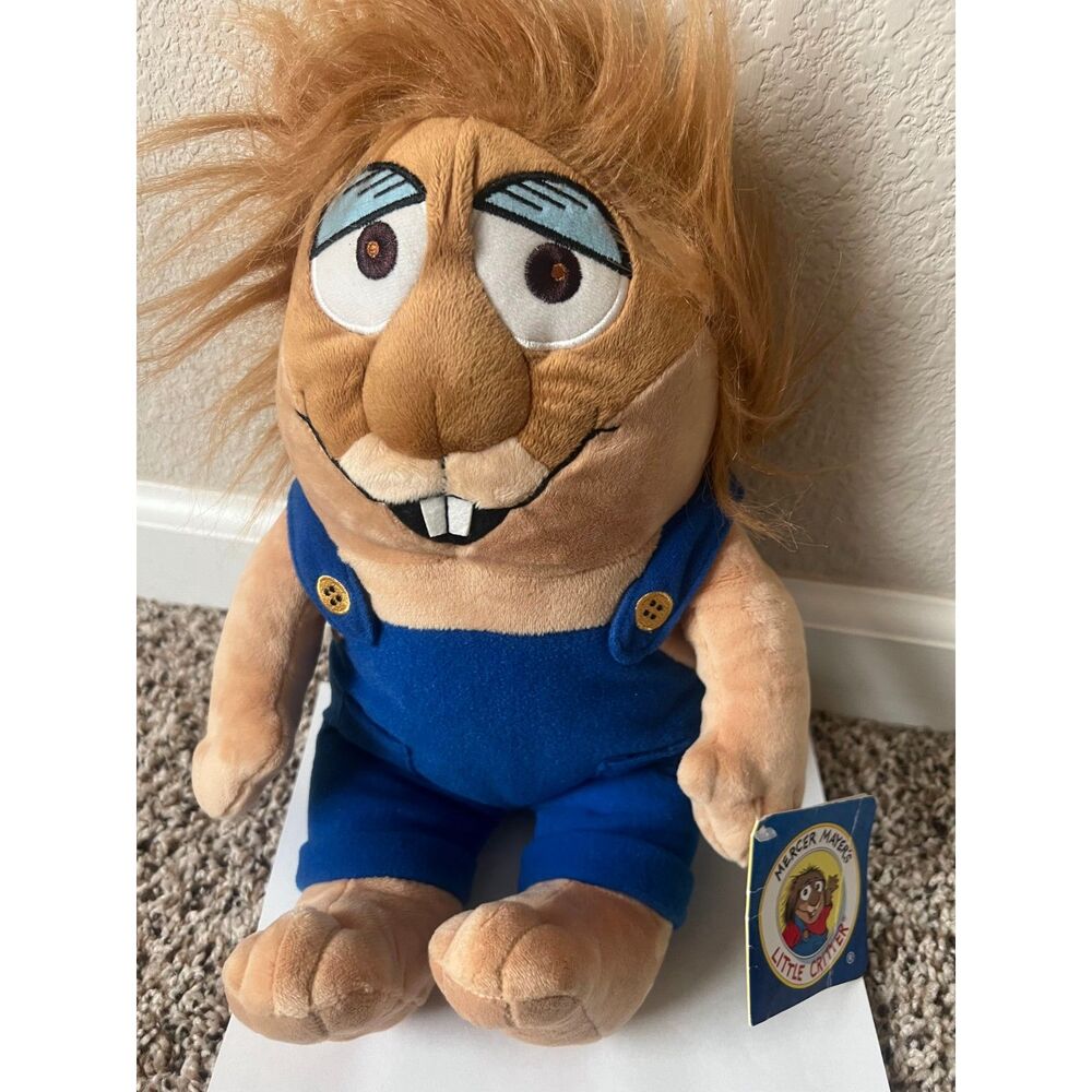 Mercer Mayer Little Critter Brother Kohls Cares Plush  Blue Overalls
